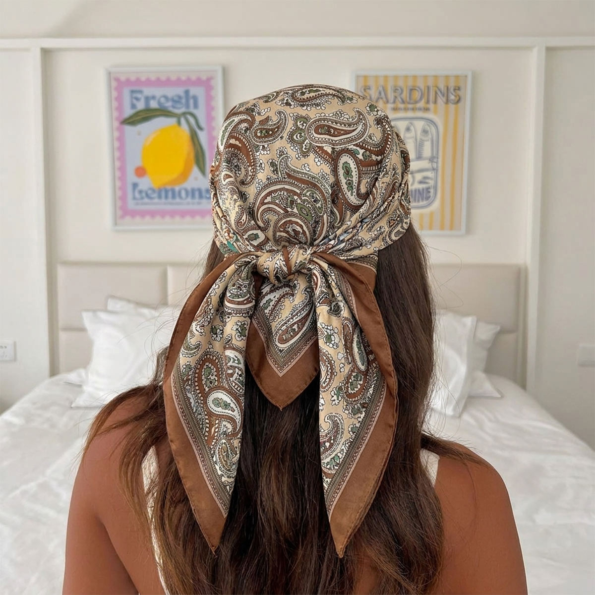 Scarf Silk Square - New Design Fashion Square Silk Scarf