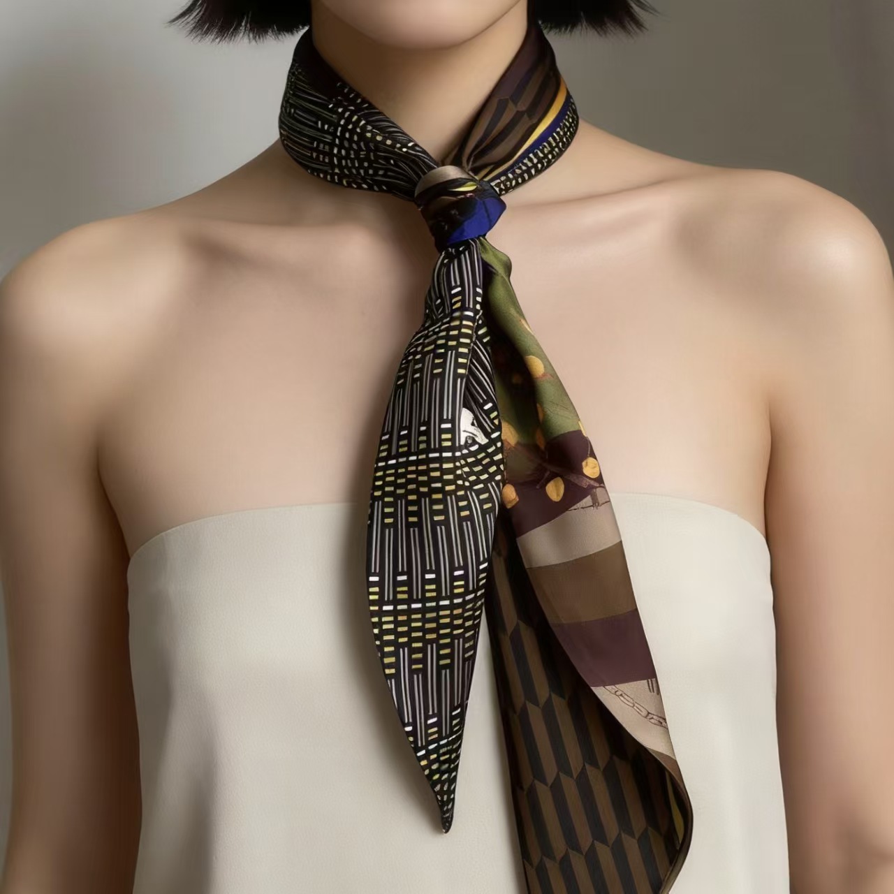 Luxury Print Long Hair Ribbon  - đánh giá và giá Head Wrap Turban