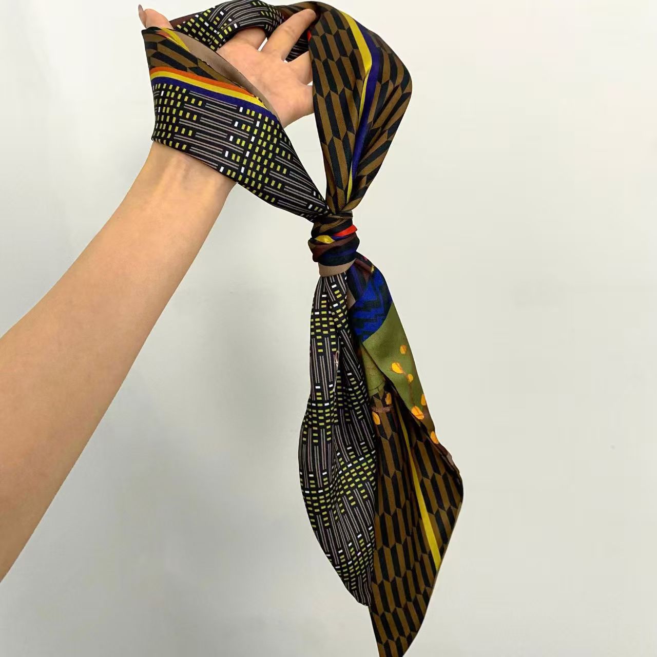 Luxury Print Long Hair Ribbon  - đánh giá và giá Head Wrap Turban