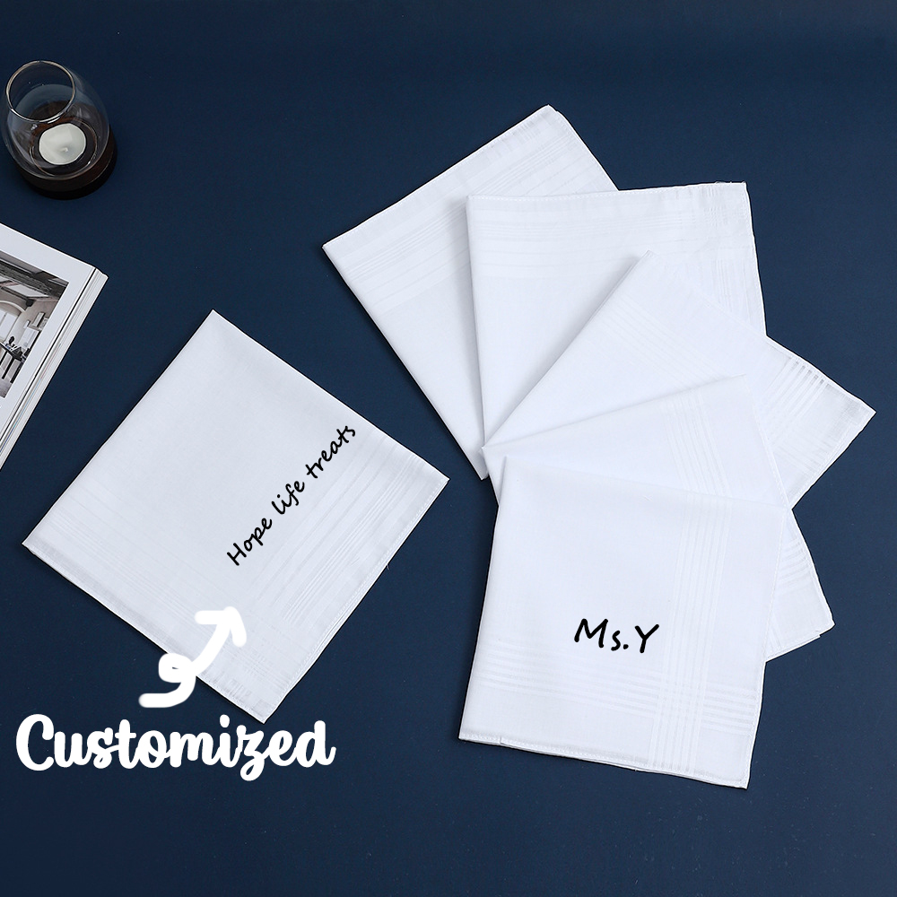 Personalized Custom Text Cotto - đánh giá và giá Handkerchief Cotton Men