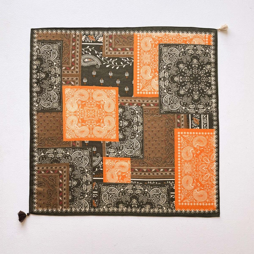 Tassel Scarf Women Square Cott - đánh giá và giá Bandana Cotton