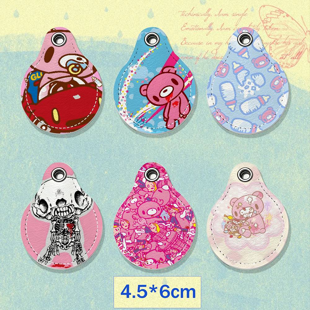 Cartoon G-Gloomy Bear Leather  - đánh giá và giá Lanyard Badge Holder