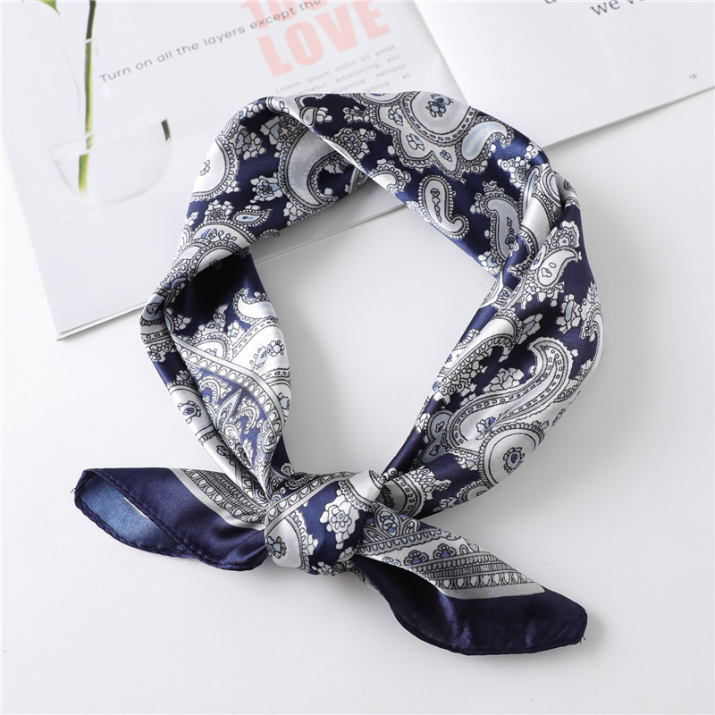 60cm Luxury Square Silk Scarf  - đánh giá và giá Head Wrap Turban