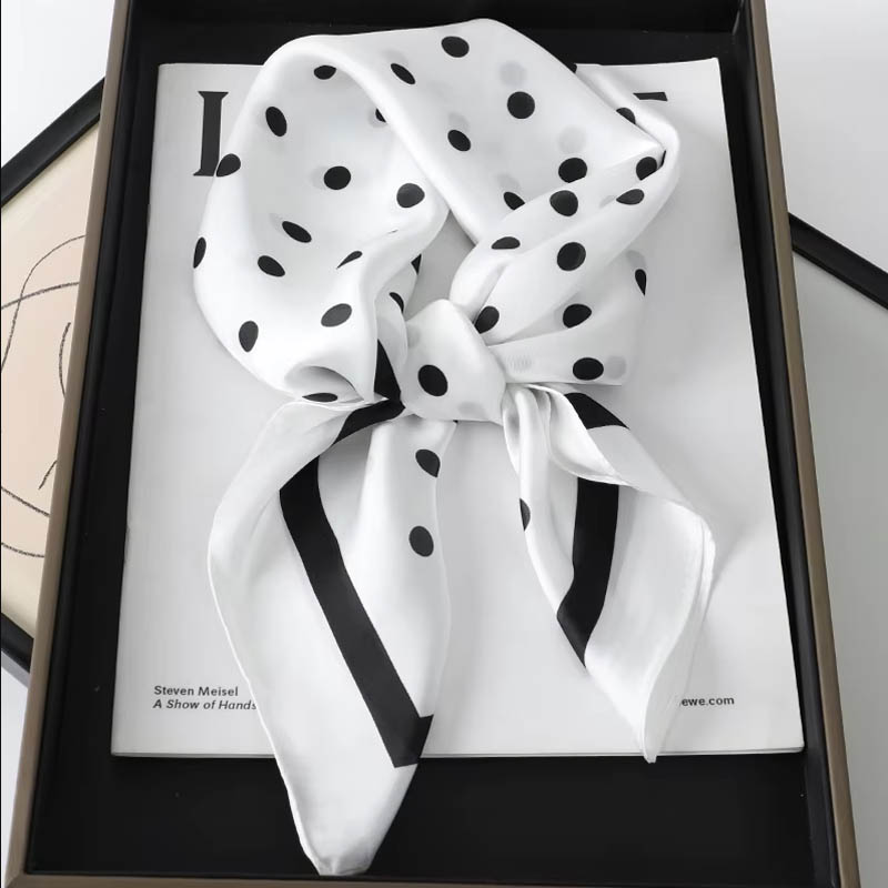 Luxury Lady Hair Dot Scarf Fem - đánh giá và giá Scarf Silk Square