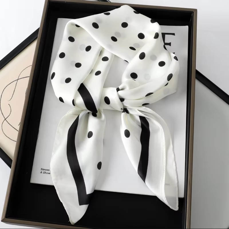 Luxury Lady Hair Dot Scarf Fem - đánh giá và giá Scarf Silk Square